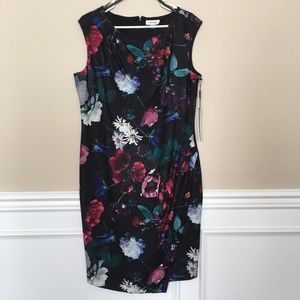 NEW Calvin Klein overlay sheath dress size 14